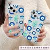 European and American Blue Eyes iPhone16promax Mobile Phone Case Apple 15 Transparent 14 European and American 13pro Airbag 12