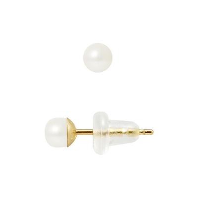 Earrings - Pearls & Colors - Genuine Cultured Pearls - 4-5 Mm - White Gold 375/1000 - 2-year Warranty