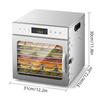 Dehydrators for Food and Jerky with 24H Timer and Light, 6 Drying Racks 800W 30-90℃ Vegetable Fruit Dehydrator with Touchscreen