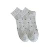 Women's Short Socks, Thin Breathable Solid Color Cotton Socks, Women's Spring and Summer Heart-shaped Mesh Boat Socks