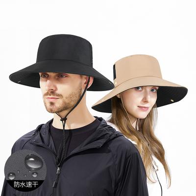 Summer Anti-Splashing Large Eave Sunshade Hat Outdoor Foldable Breathable Fisherman Hat
