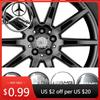Car Sticker Benz 2026 New For Benz 4PCS 75mm  for Mercedes Benz AMG C E S GLE CLC Class W204 W203 W205 W124 W221 Car Wheel Cente