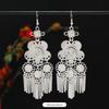 Miao Yin earrings retro exotic niche design long fringed earrings medium earrings women