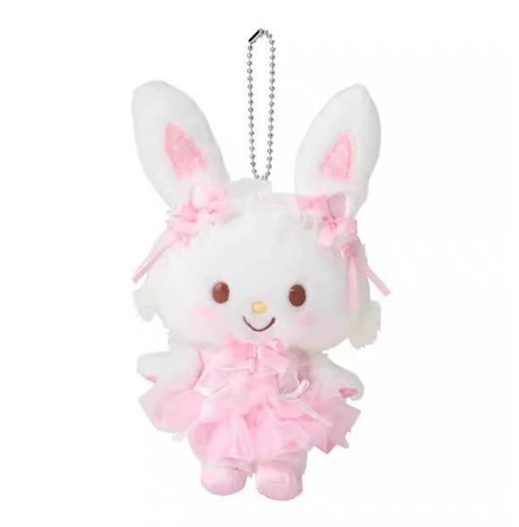New Dreamy Ballet My Sweet Piano Anniversary Plush Keychain Cute Anime Kuromi Melody Me Mell Toy Small Pendant Accessories