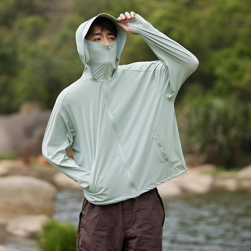 2025 Lightweight Breathable Ice Silk Sun Protection Clothing - Plus Size, Unisex, Summer Outdoor Wear