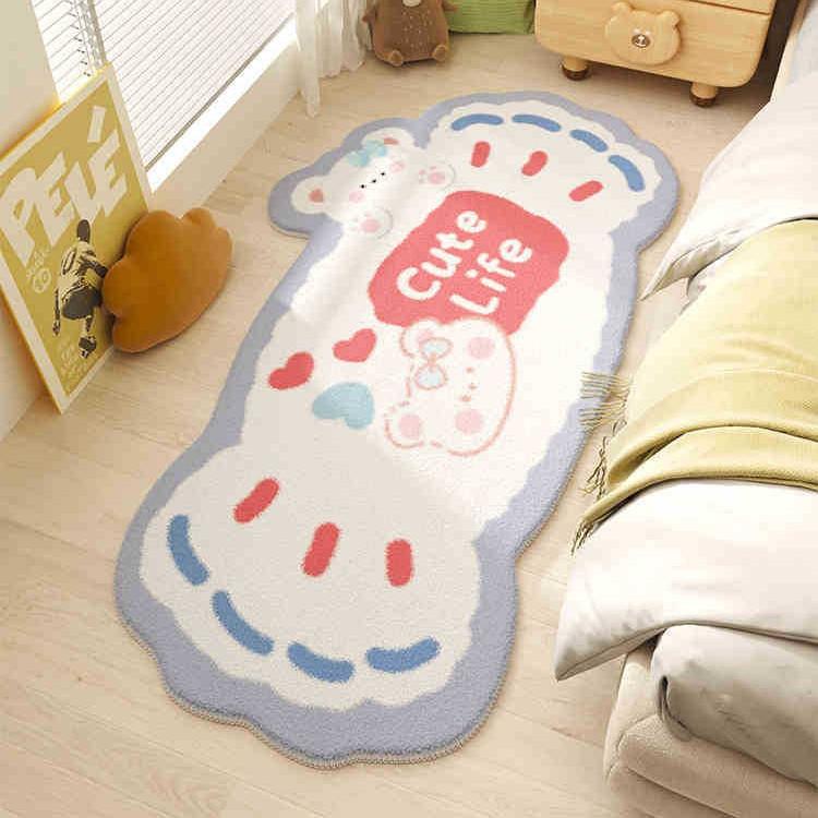 Cartoon Bedroom Carpet Children's Room Plush Carpet Anti Slip and Easy To Maintain Bedside Carpet