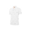 Geometric Pattern Embroidered Short Sleeve Polo Men Tops White CI9783-100