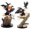 New Haikyuu Anime Figure Hinata Shoyo Kageyama Tobio Barefoot Squatting Crow Collectible Model Desktop Ornament Adult Gift
