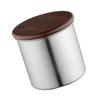 Tragbarer runder Kaffeebehälter Edelstahl Kaffeedose Kaffeevorratsglas Perfektes Geschenk für Kaffeeliebhaber