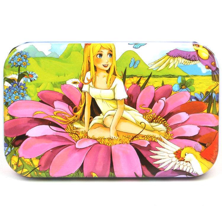 60-Piece Cartoon Wooden Puzzle in Tin Box for Children s Early Education