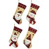 3D Cartoon Flannel Christmas Stockings & Gift Bags - 2025 Holiday Decorations