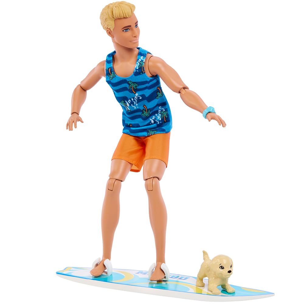 

Barbie Ken Surfboard Set As seen in the movie HPT50 / Barbie ! [Dress-up Doll] [Ages 3+] [Gift] синий
