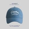 Duckbill Cap With Letter Embroidery For Sun Protection And Casual Style Summer