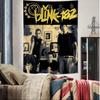 BBlink 182 Rock Band Colorful Tapestry Wall Hanging Bohemian Wall Tapestries Mandala Wall Art Decor