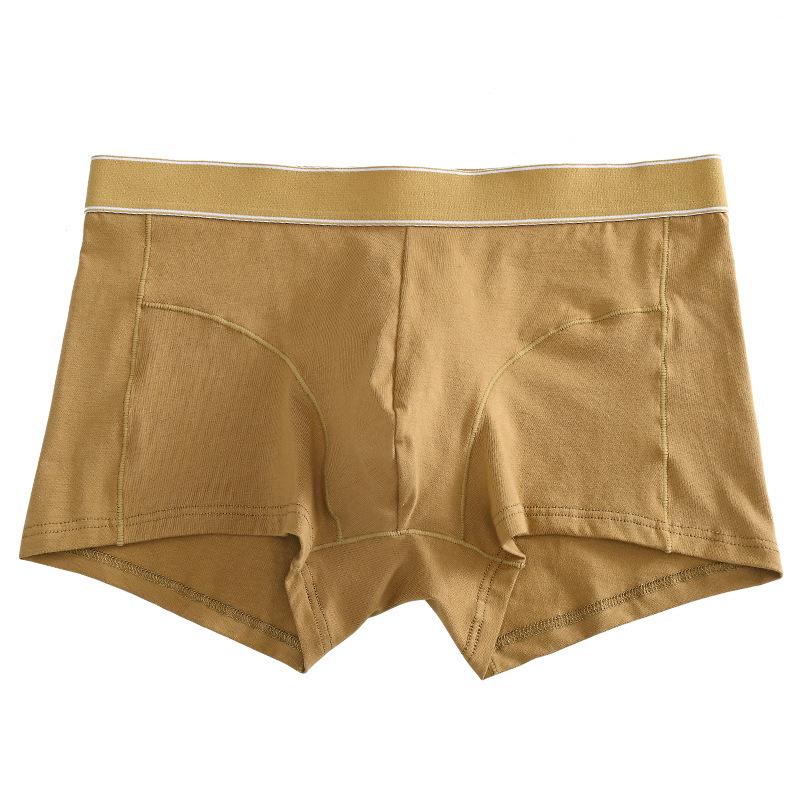Men's Pure Cotton Mid-Waist Breathable Loose Plus Size Seamless Boxer Briefs
