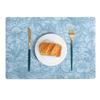 Nordic Light Luxury Double-Sided PU Leather Embossed Placemat, Non-Slip Heat Insulation Table Mat for Hotel & Home Use.
