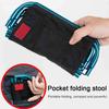 Outdoor Aluminium Alloy Portable Folding Picnic Camping Stool MIni Storage Chair Ultralight Furniture