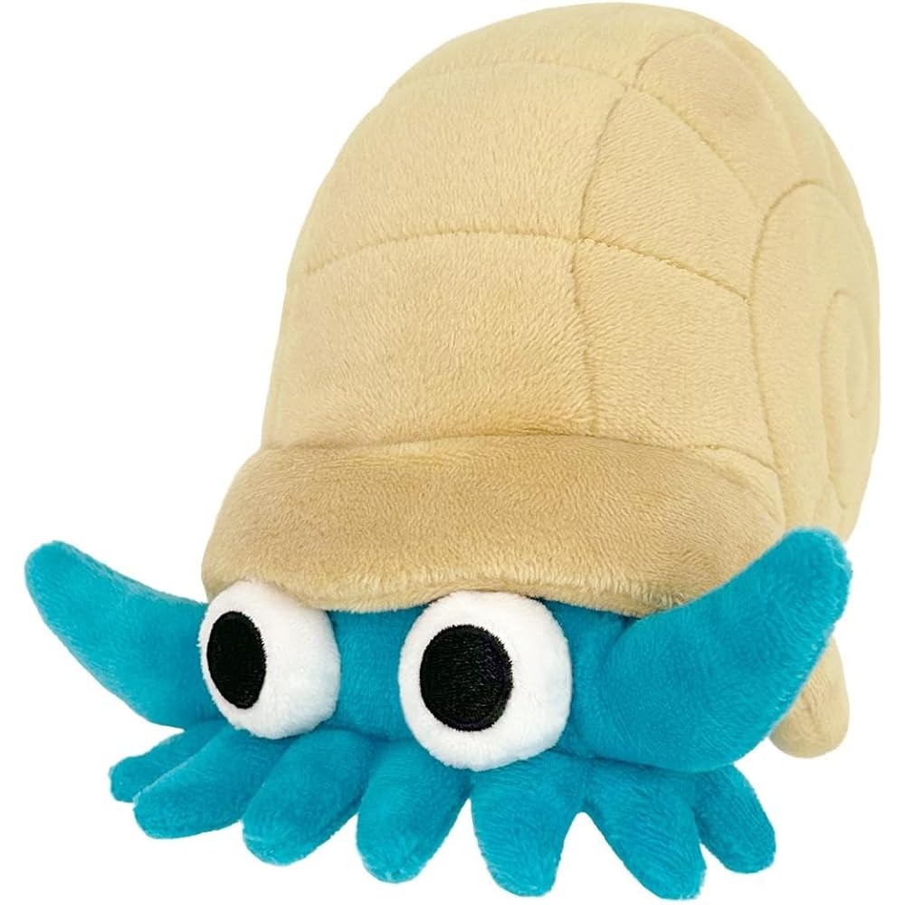 Sanei Boeki Pokemon All Star Collection Omanyte Plush Toy 14cm x 15cm x 13cm