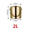 wine beer Cocktail cooler bucket black Gold Ice Bucket Beer Stainless Steel Wine Ice pail Cooler Box Bucket barrel KTV Bar tool