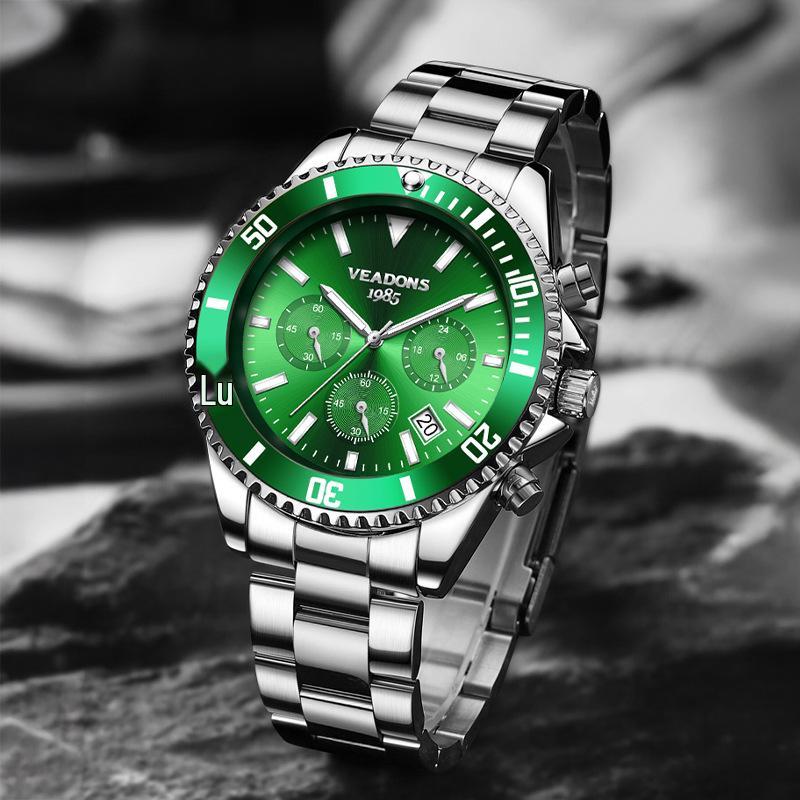 VEADONS Green Water Ghost Men s Quartz Wristwatch Bestseller