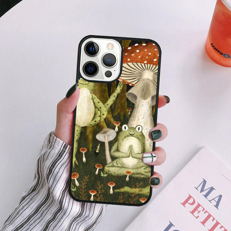 Mushroom Frog Phone Case Shell For iPhone 17 Air Plus Max Cover For iPhone 17 Air 14 13 12 16Pro Max 15 11