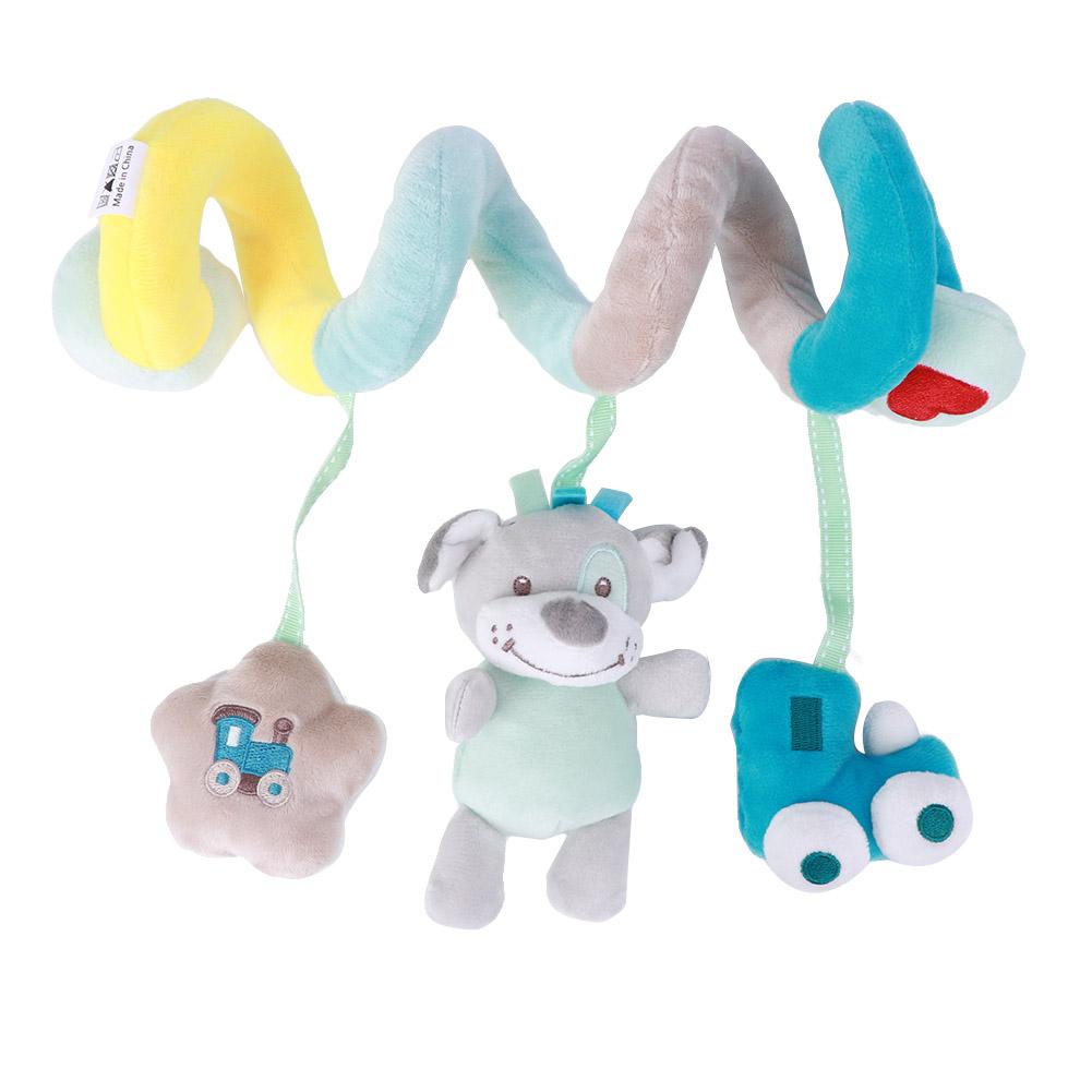 Infant Spiral Activity Toy Hanging Baby Crib Plush Toys for Stroller Crib Car Seat