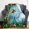 Ocean Life Flannel Blanket Throw Blanket Soft Warm Sofa Bed Camping Home Decor Unique Christmas Gift C926356