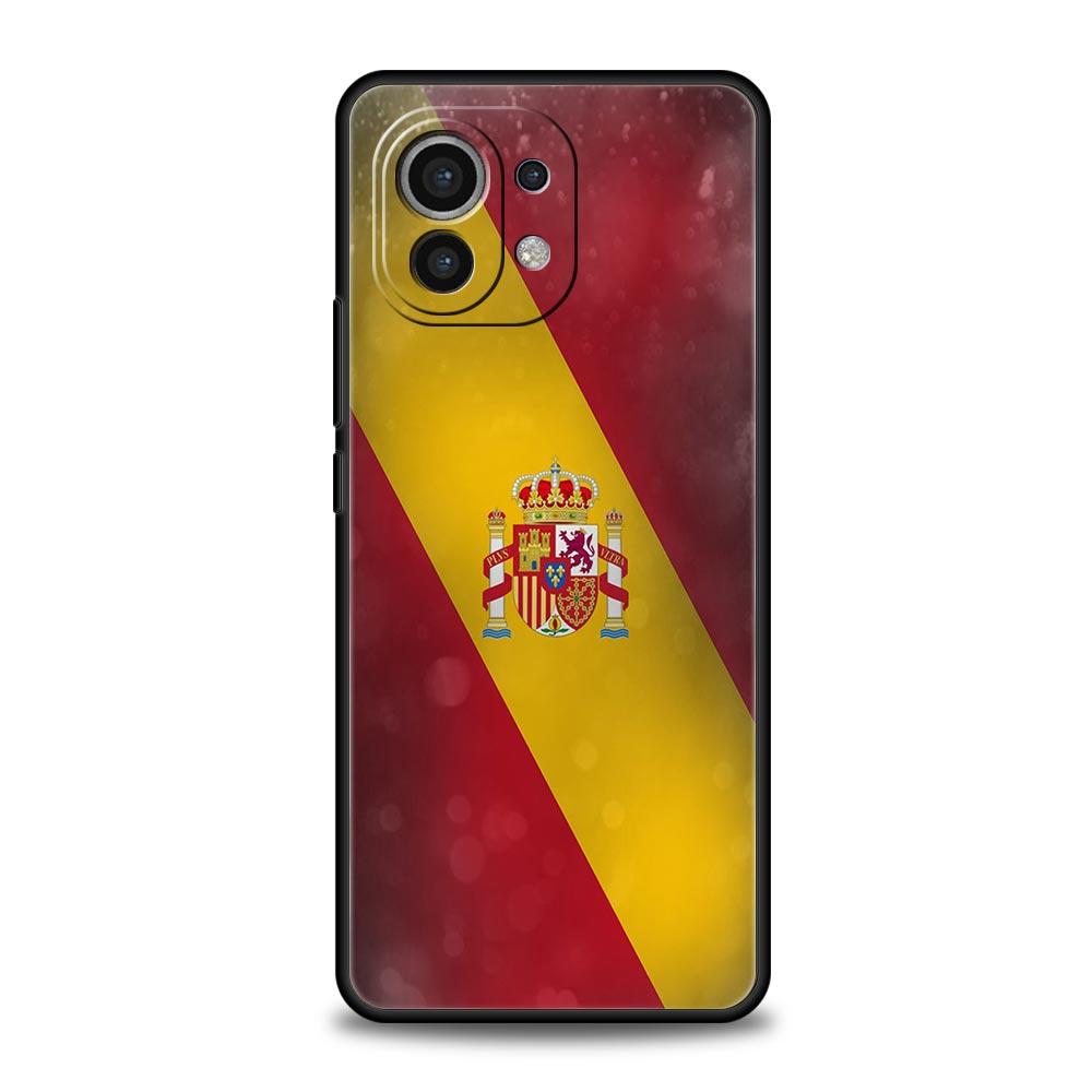 Spain Flag Phone Case For Xiaomi 14 13T 12T Pro 12 13 11 Ultra Mi Note 10 Lite 10T 5G 11X Pro 11T 11i 9T Soft Silicone Cover