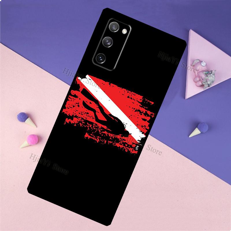 Dive Scuba Diver Shark Diving Cover For Samsung Galaxy S20 FE S8 S9 S10 Plus Note 9 10 Note 20 Ultra S21 Phone Case