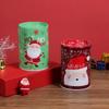Snowman Xmas Tinplate Box Cartoon Currency Box Christmas Cookie Jar Coin Bank  New Year