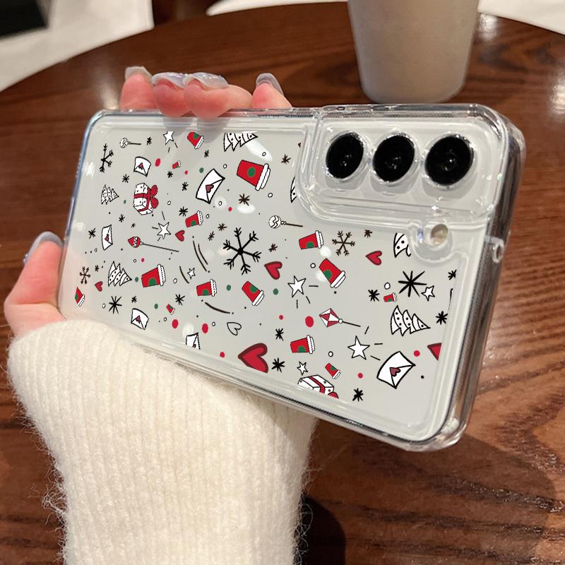 

Мультяшные подарки Рождественский чехол для Samsung Galaxy A56 A55 A54 5G A36 A35 A26 A17 A16 A15 S21 FE S22 S23 S24 Plus S25 Ultra Capa Galaxy A14 5G серый