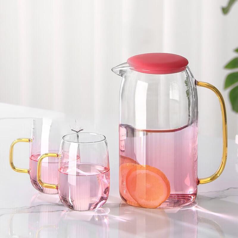 Shangqi Gradient Pink Glass Cold Water Kettle Set