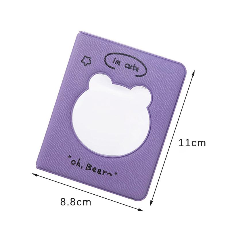 

3 Inch Photocard Holder Heart Love Hollow Photo Album 32 Pockets Kpop Card Book фіолетовий