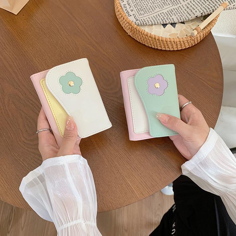 New Small Wallet Female Student Printed Small Fresh Change Bag Fashionable Women's Bag Multi-function Card Bag Female