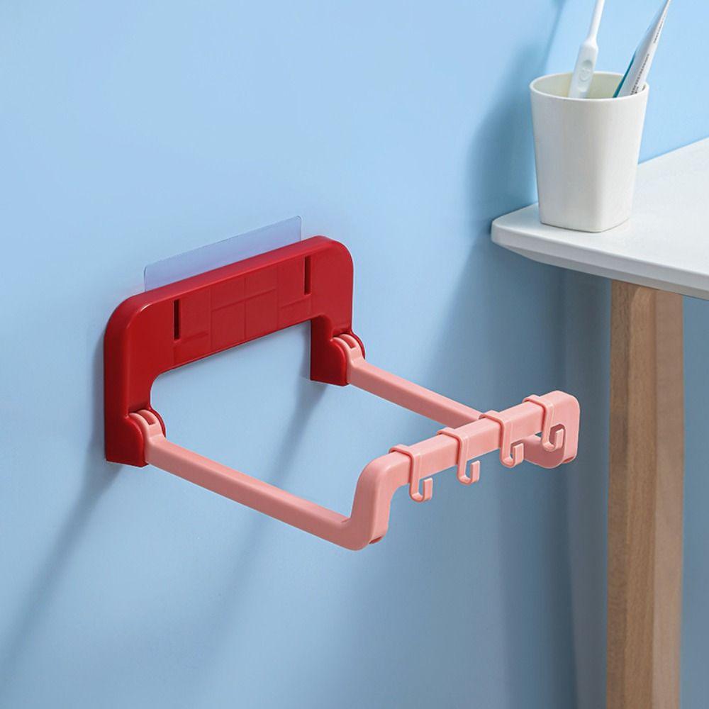 

Новая портативная стойка для умывальника, складная настенная стойка для хранения, удобная многофункциональная вешалка для хранения вещей в ванной комнате