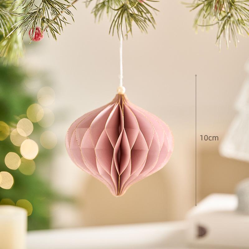 

Christmas Tree Honeycomb Ball Ornaments - Festive Hanging Decorations for Parties