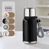 316 Stainless Steel Vacuum Flask – 300ml/420ml Travel Thermos Bottle with Dual Lids for Coffee & Ice Water