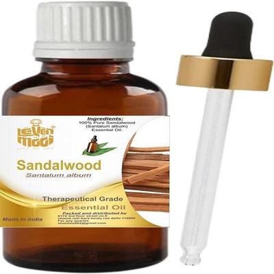Levenmooi Sandeltræ (Santalum album) Ren & Naturlig Æterisk Olie Glas af Terapeutisk Kvalitet