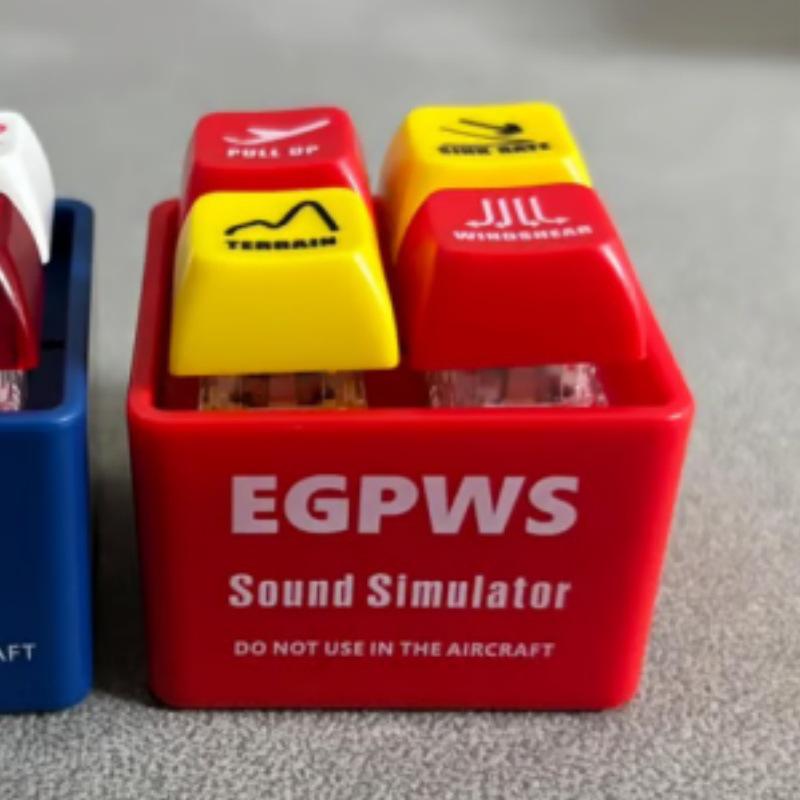 Cross-border EGPWS Warning Sound Simulator Keychain for Pilot and Crew Alert