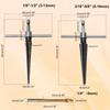 1Set Durable 3-13mm Hand Reamer Tool 5-16mm HSS Tapered Reamer Set Sliver Handle Tapered Reamers Drill