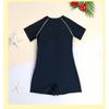 Girls 'swimsuits Middle-aged Children's One-piece Boxers Conservative Fashionable Breathable Swimming Training Clothes