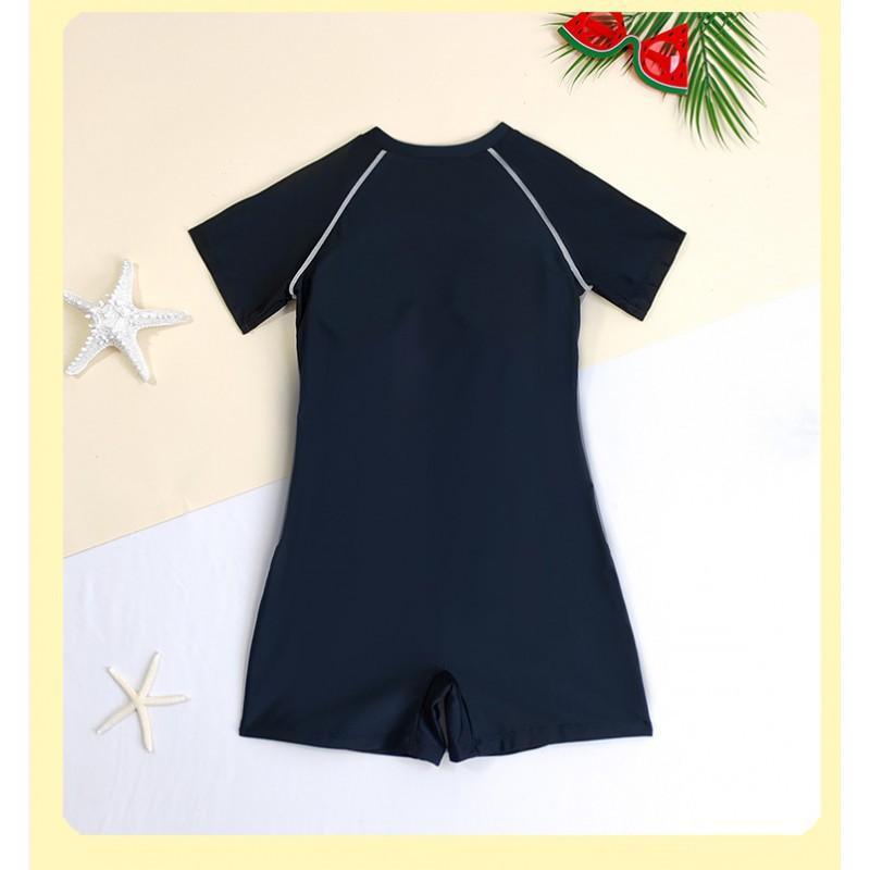 Girls 'swimsuits Middle-aged Children's One-piece Boxers Conservative Fashionable Breathable Swimming Training Clothes