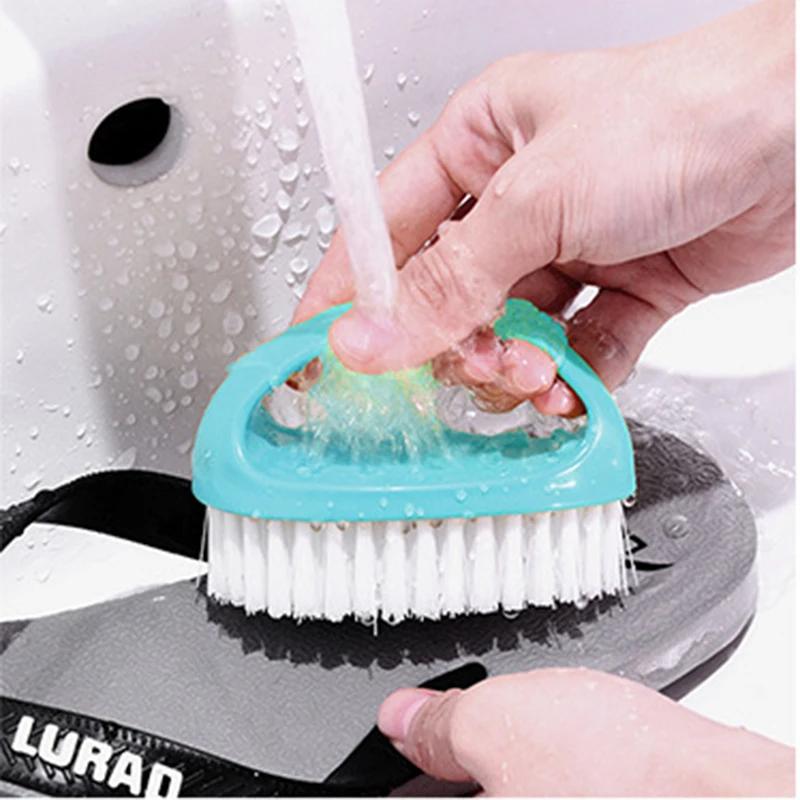 

Кольорова багатоцільова щітка для чищення з ергономічною ручкою та щетиною, що не дряпає – Ідеальна для ванної кімнати, кухні, плитки, підлоги синій