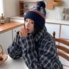 Autumn and winter new Christmas warm knitted hat new red festive versatile bag head ear protection hat wool hat
