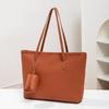 Woven bag women's bag New trendy tote bag Simple large-capacity shoulder portable commuter bag