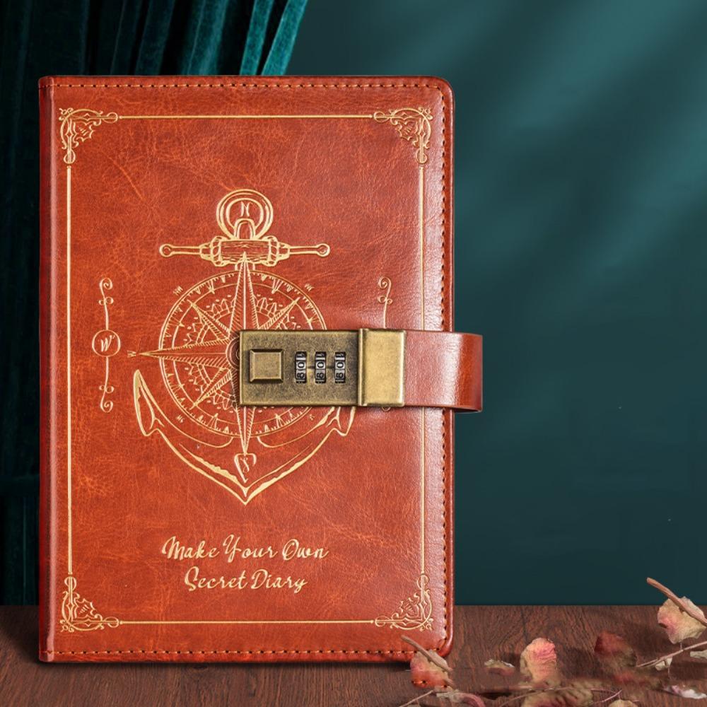 Protecting Secrets Password Notebook Diary Book Travelers Journal A5 Notebook with Lock  Writing