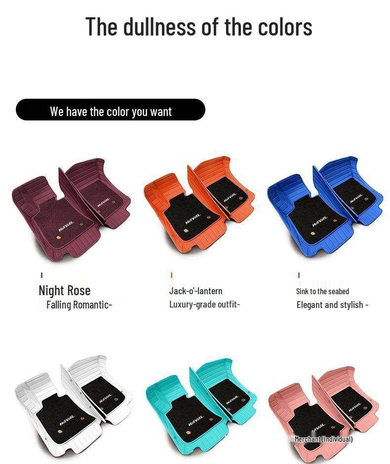 Custom Fit Floor Mats for Haval H6, Big Dog, Divine Beast, M6, H9, Red Hare, and First Love Models