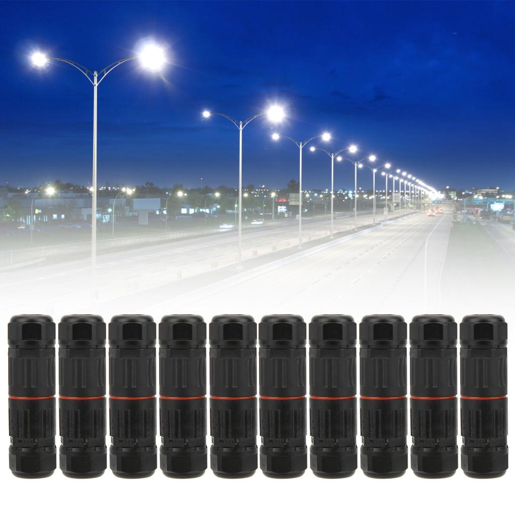10 Stück Wasserdichter Stecker Elektrisch IP68 Klemmen Sortimentskasten für Straßenlaternen