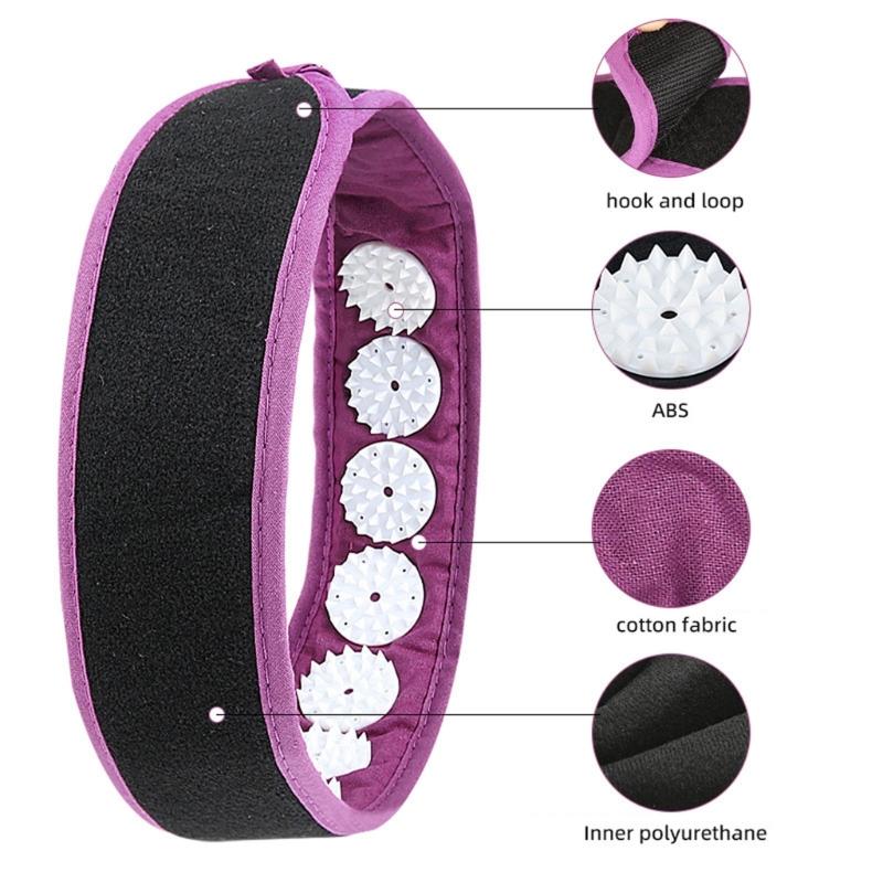 Portable Head Massage Strap Pressure Relief Headband For Home Office Gym Use