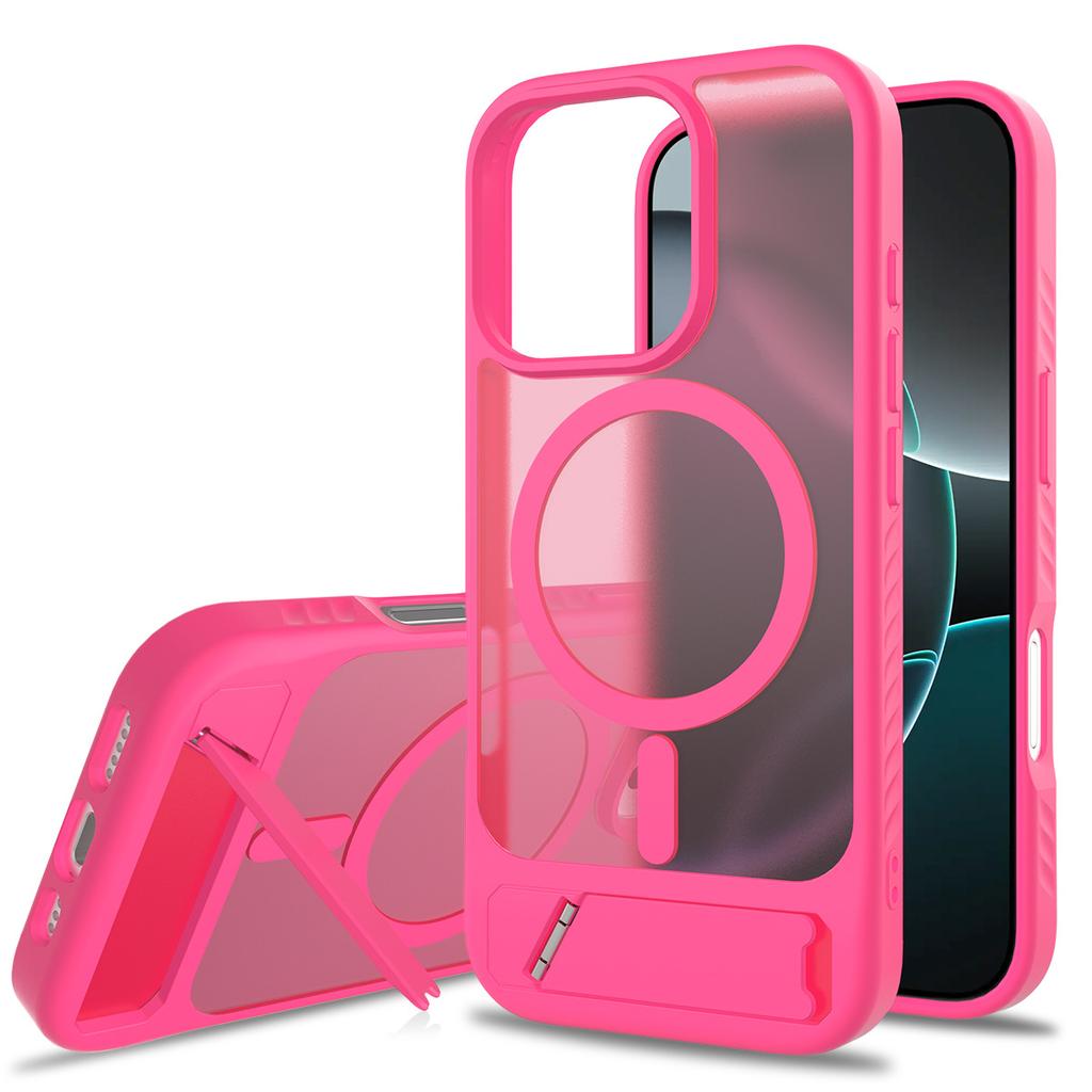 The new model is suitable for iPhone16E one-word bracket, skin-sensitive shell, two-in-one anti-drop Apple 16PRO magnetic protective cover.